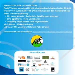 Trainerfortbildung in Kooperation mit dem HK M&ouml;nchengladbach - 21.02.2026