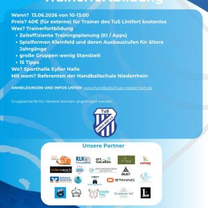 Trainerfortbildung in Kooperation mit dem TuS Lintfort - 13.06.2026